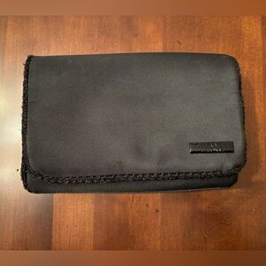 Chanel Parfumes Black Nylon Pouch/Cosmetic/Travel Bag with Flap